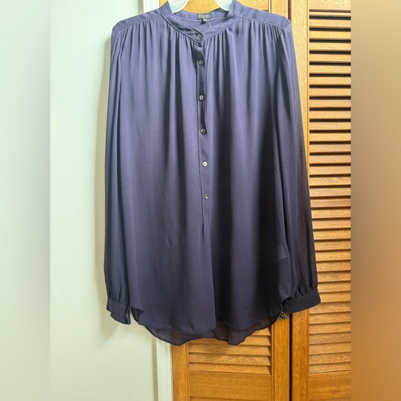 Talula Babaton Purple Silk Size Small Blouse - Picture 8 of 8